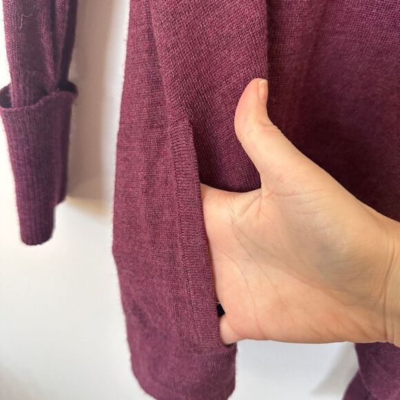 Eddie Bauer Women's Open Front Cardigan Wool Blend Sweater Medium - Picture 8 of 15